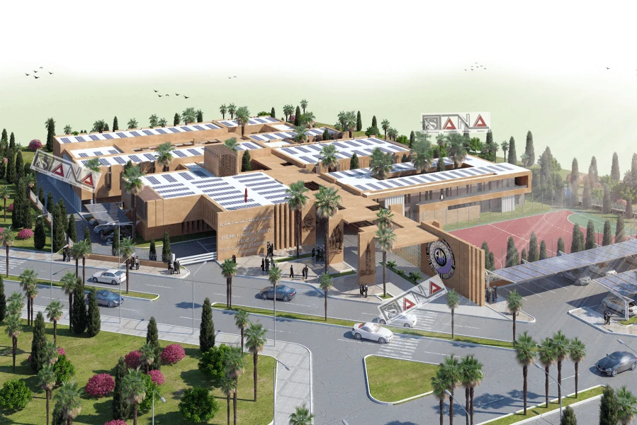 École d’architecture de Marrakech — vue architecturale, SANA Architects
