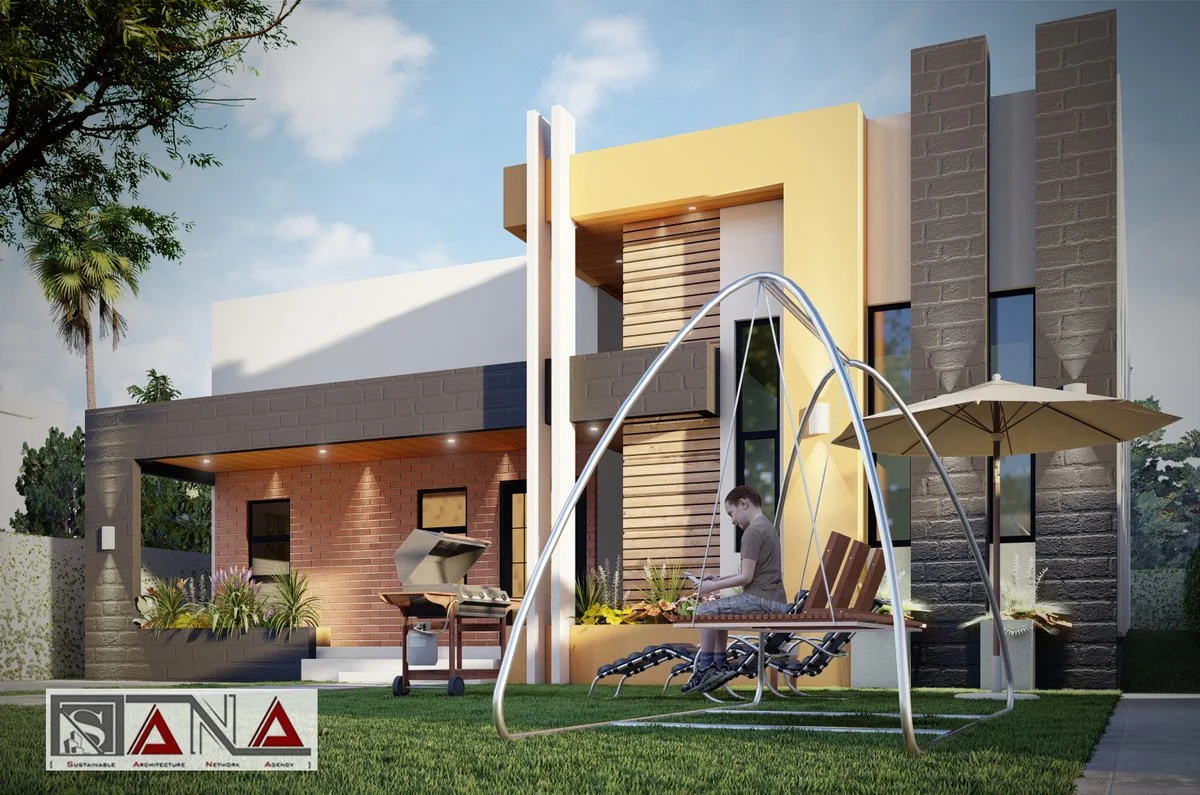 Villa contemporaine — vue architecturale, SANA Architects