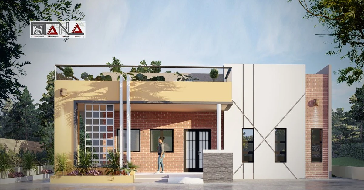 Villa bioclimatique — vue architecturale, SANA Architects