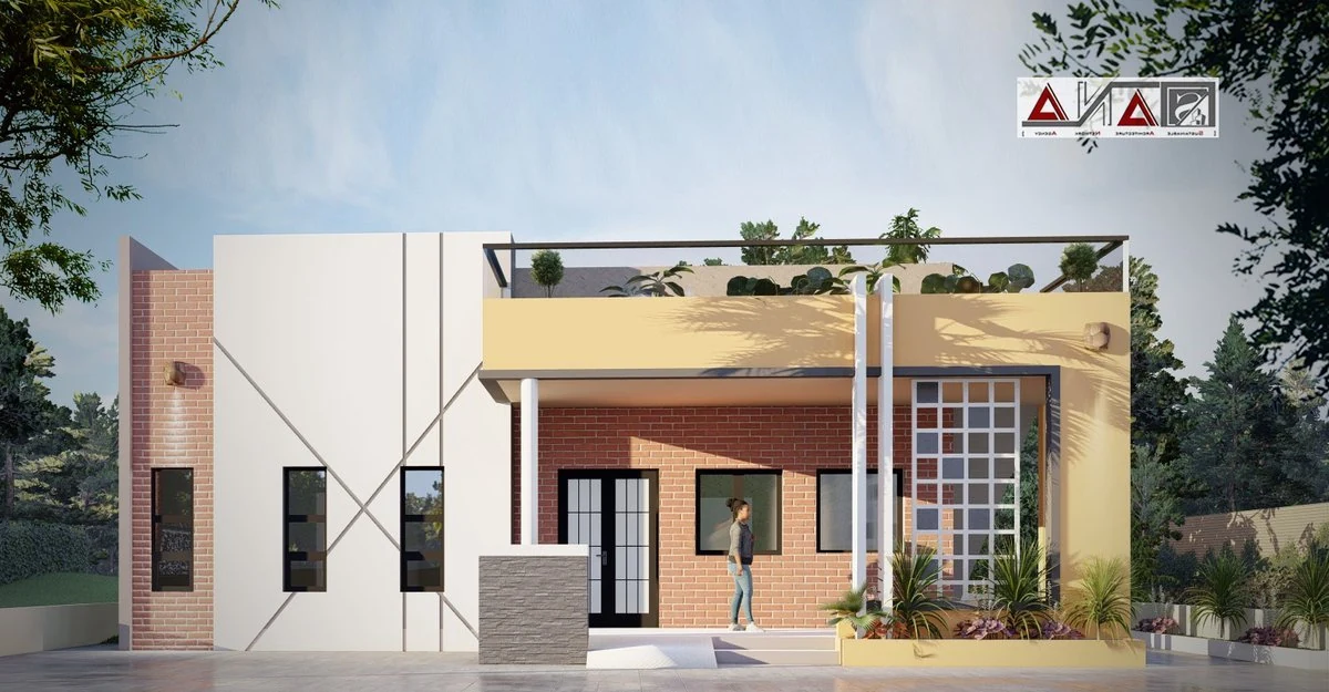 Villa bioclimatique — perspective 2, SANA Architects