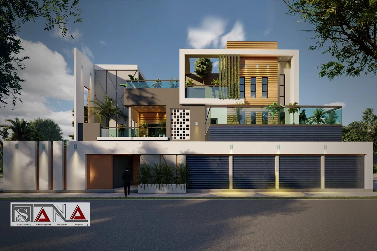 Triplex contemporain — vue architecturale, SANA Architects