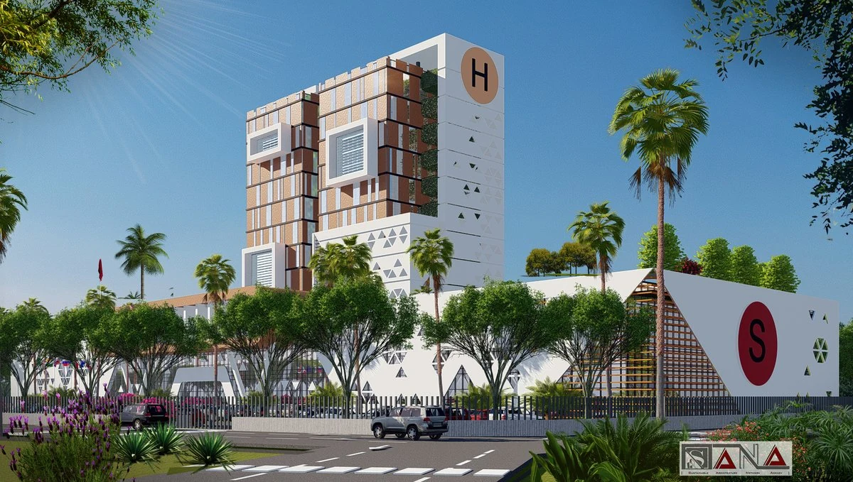 Centre des affaires — vue architecturale, SANA Architects