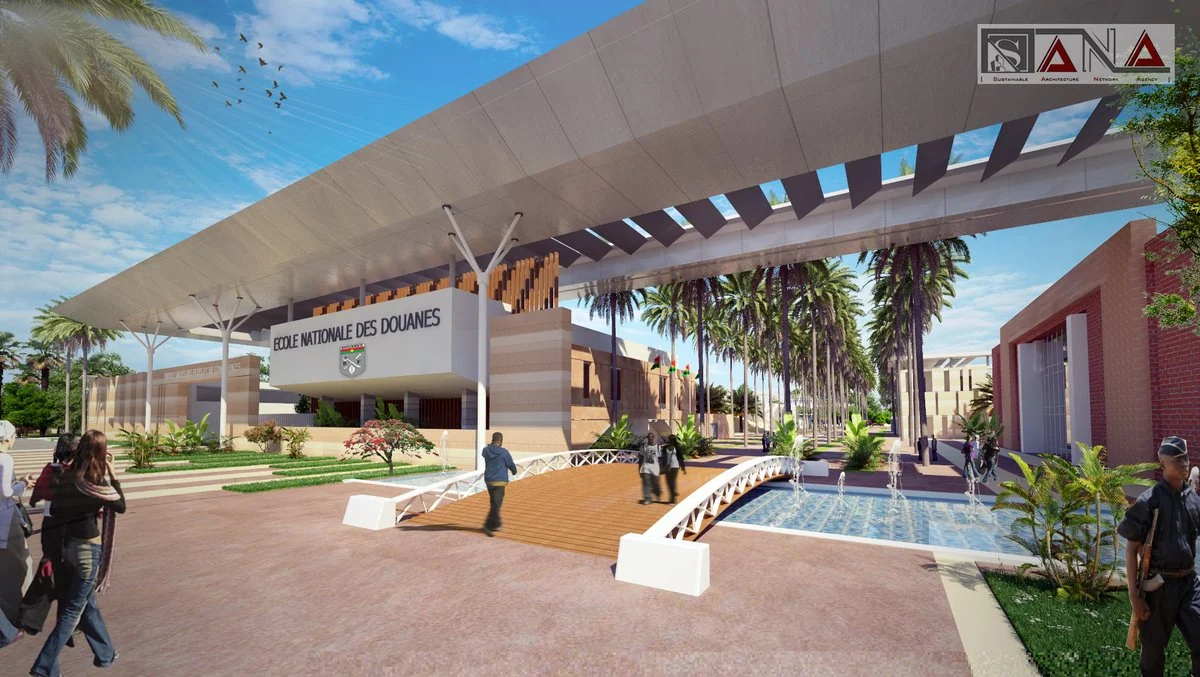 École nationale des Douanes — perspective 3, SANA Architects